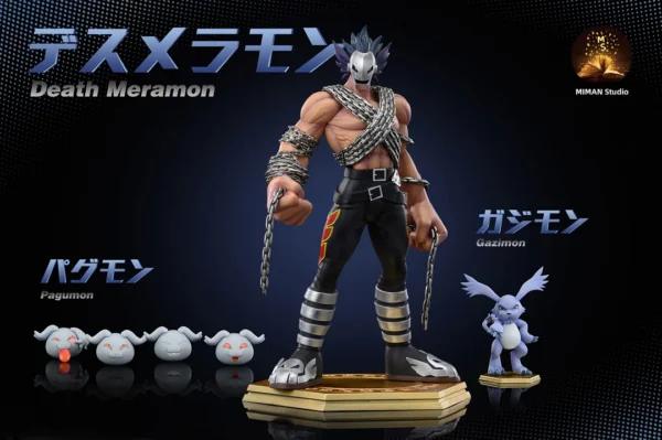 Death Meramon, Gazimon & Pagumon - Digimon Resin Statue - MIMAN Studios [Pre-Order]