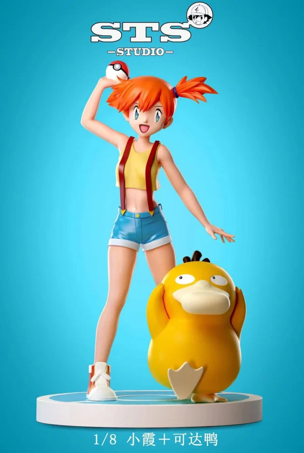 1/20 & 1/8 Scale World Zukan Misty & Psyduck - Pokemon Resin Statue - STS Studio [In Stock]