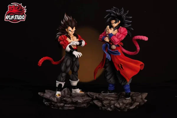 1/6 & 1/4 Scale The Time Patrol Super Saiyan 4 Vegeta & Son Goku - Dragon Ball Resin Statue - Kylin Studio [Pre-Order]