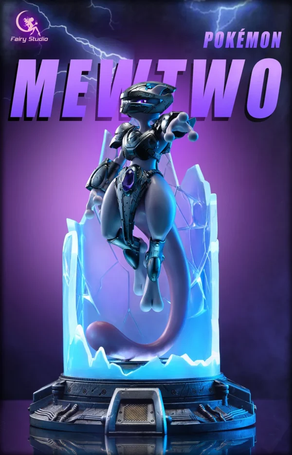 Legendary Pokemon Series Armor Mewtwo with LED - Pokemon Resin Statue - Fairy Studio [In Stock]