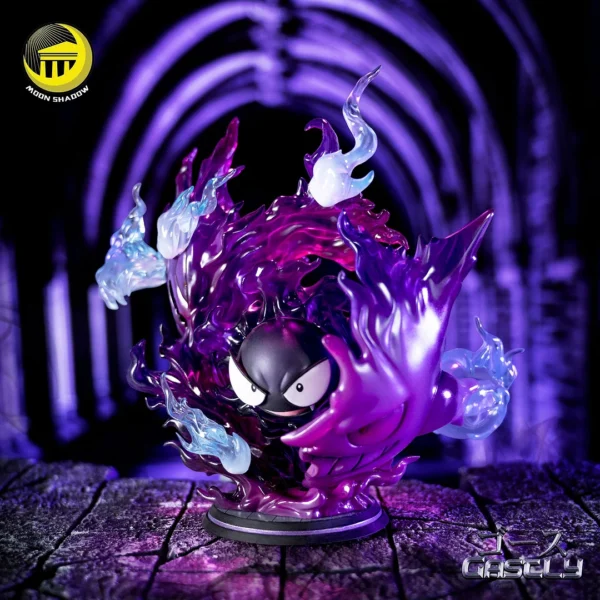 Evolution Series Gastly evolute to Gengar with LED - Pokemon Resin Statue - Moon Shadow Studios [In Stock]