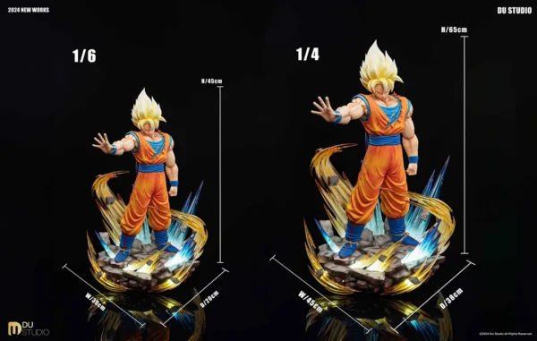 1/6 & 1/4 Scale Super Saiyan 1 with LED - Dragon Ball Resin Statue - Du-Studio [Pre-Order]