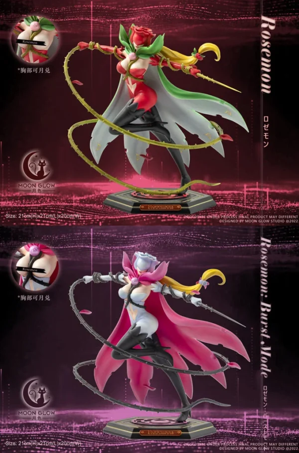 1/8 Scale Sexy Digimon Series Rosemon/ Rosemon Burst Mode - Digimon Resin Statue - Moon Glow Studio [In Stock]