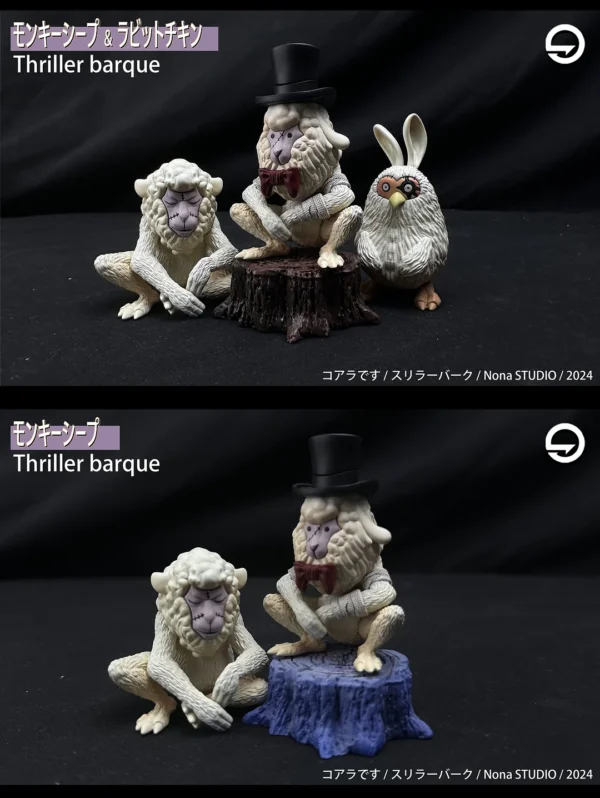 Thriller Bark Monkey Goat & Hat Goat & Rabbit Chicken & Tree Stump - ONE PIECE Statue - Nona Studio [Pre-Order]