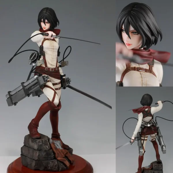 1/7 Attack on Titan Shingeki no Kyojin Mikasa Ackerman GK Unpainted Unassambled Resin White Model Kit Toys