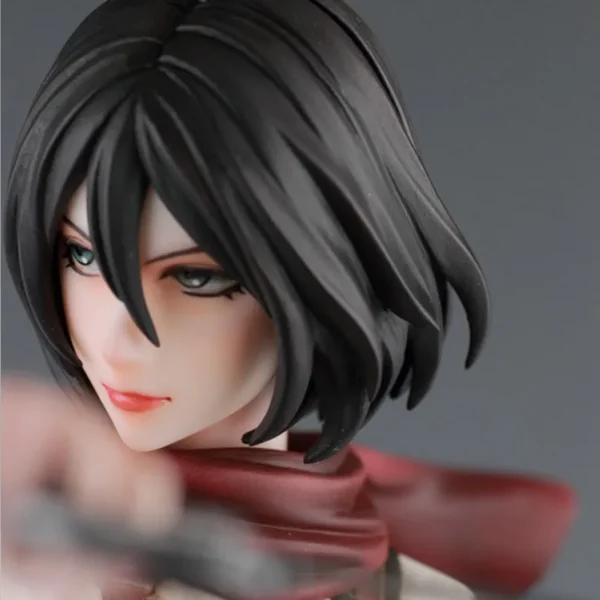 1/7 Attack on Titan Shingeki no Kyojin Mikasa Ackerman GK Unpainted Unassambled Resin White Model Kit Toys - Image 3