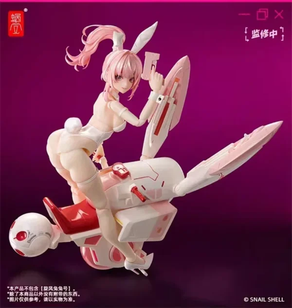 In Stock Snail Shell 1/12 Scale Lovely Rabbit Girl Aileen Pink Vehicle Female Warrior Full Set 6in Action Figures Body Doll Toy