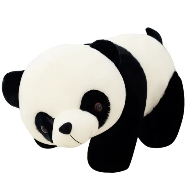 18cm Kawaii Plush Panda Toys Lovely Pillow Panda with Bamboo Leaves Stuffed Soft Animal Bear Nice Birthday Gift for Children