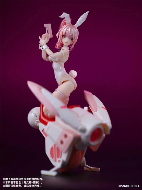 In Stock Snail Shell 1/12 Scale Lovely Rabbit Girl Aileen Pink Vehicle Female Warrior Full Set 6in Action Figures Body Doll Toy - Image 2