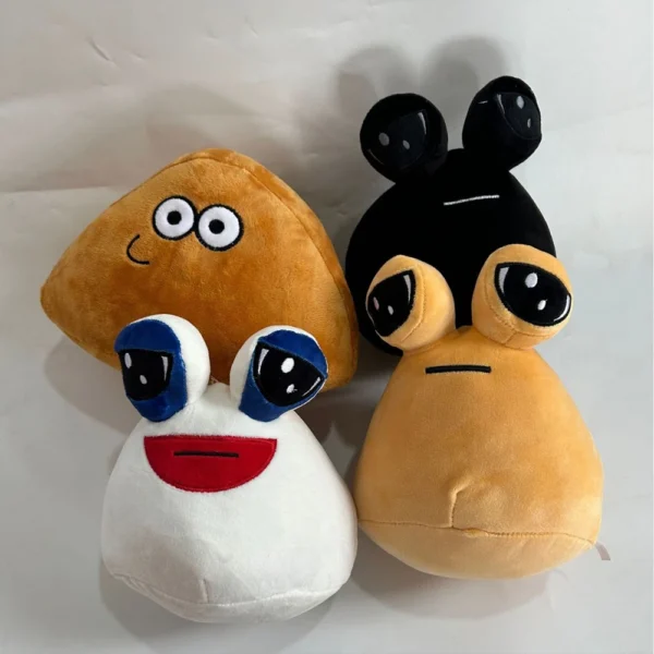 20/22 CM Emotion Alien Plushie Birthday Gifts Stuffed Animal Pou Doll Home Decor Kids Favor Hot Game Plush Toy for Kids Gift