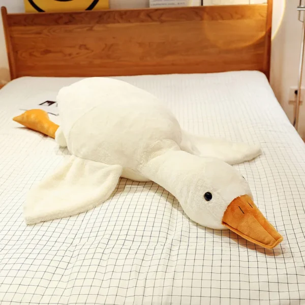 50-190cm Goose Stuffed Plush Cute Fluffy White Goose Plush Toy Kawaii Duck Sleep Pillow Cushion Soft Stuffed Animal Doll Gift - Image 6