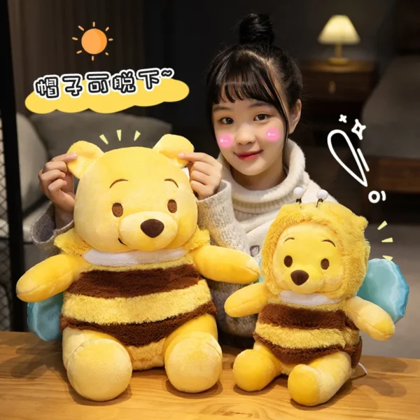 50cm Genuine Disney Bee Winnie The Pooh Plush Toys Pillow Kawaii Anime Bear Stuffed Doll Toys For Children's Birthday Xmas Gifts - Image 3