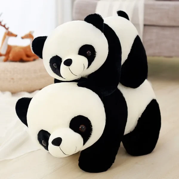 18cm Kawaii Plush Panda Toys Lovely Pillow Panda with Bamboo Leaves Stuffed Soft Animal Bear Nice Birthday Gift for Children - Image 2