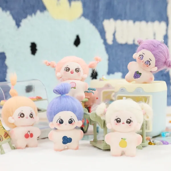 10cm Kawaii Mini Idol Doll Anime Plush Star Dolls Stuffed Customization Figure Toys Crying Cotton Baby Plushies Toys Fans Gift - Image 2