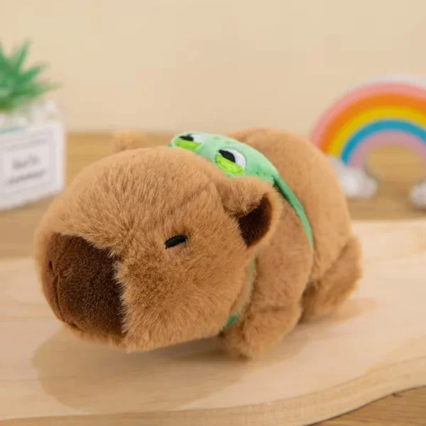 Lovely Capybara Animal Slap Snap Wrap Wristband Bracelet Plush Stuffed Animal Kawaii Capybara Hand Ring Wristband Kid Funny Toys - Image 2