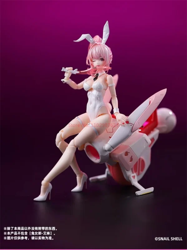 In Stock Snail Shell 1/12 Scale Lovely Rabbit Girl Aileen Pink Vehicle Female Warrior Full Set 6in Action Figures Body Doll Toy - Image 5