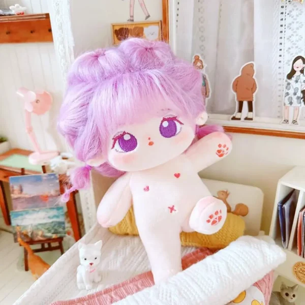 20cm Cotton Doll Soft Stuffed Plush Doll Dress Up Dolls Cute Plush Toy Anime Can Be Placed in A Shape Nude Doll Accessories - Image 4