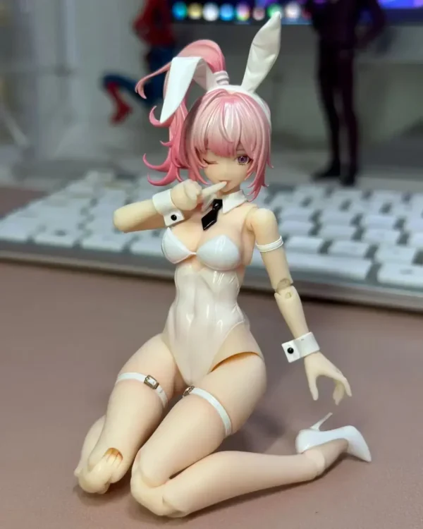 In Stock Snail Shell 1/12 Scale Lovely Rabbit Girl Aileen Pink Vehicle Female Warrior Full Set 6in Action Figures Body Doll Toy - Image 6