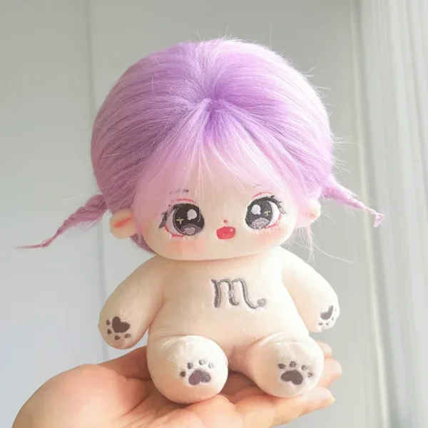 20cm Kawaii Plush Cotton Doll Cute Lovely Naked Stuffed Toy DIY Zodiac Idol Dolls Girls Kids Girlfriends Collection Gift - Image 6