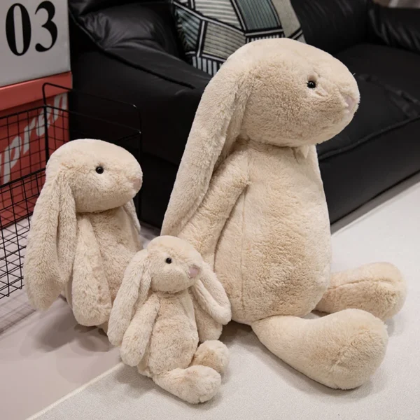 20cm Bunny Rabbit Plush Toy Soft Stuffed Long Ear Bunny Doll Funny Baby's Sleeping Companion Delicate Home Decoration Kids Gifts - Image 3