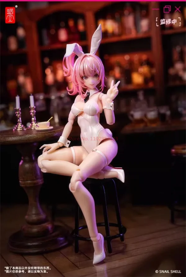 In Stock Snail Shell 1/12 Scale Lovely Rabbit Girl Aileen Pink Vehicle Female Warrior Full Set 6in Action Figures Body Doll Toy - Image 6