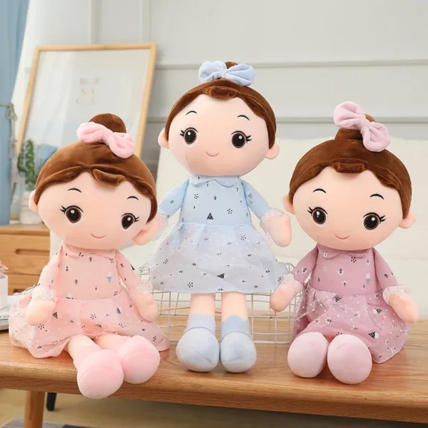 45CM Cute Angel Girl Plush Toy Lovely Stuffed Anime Figure Doll Wear Beautiful Dress Soft Toys For Girls Nice Gifts - Image 3