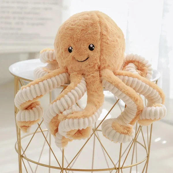 Simulation Octopus Doll Color Plush Toy Ocean Submarine Creature Squid Pet Sound Toy Decorative Ornaments Small Gifts Pet Toy - Image 4