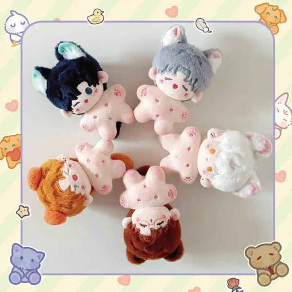 10cm Kawaii Mini Idol Doll Anime Plush Star Dolls Stuffed Customization Figure Toys Crying Cotton Baby Plushies Toys Fans Gift - Image 6