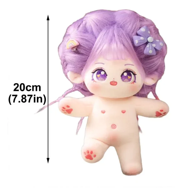 20cm Cotton Doll Soft Stuffed Plush Doll Dress Up Dolls Cute Plush Toy Anime Can Be Placed in A Shape Nude Doll Accessories - Image 6