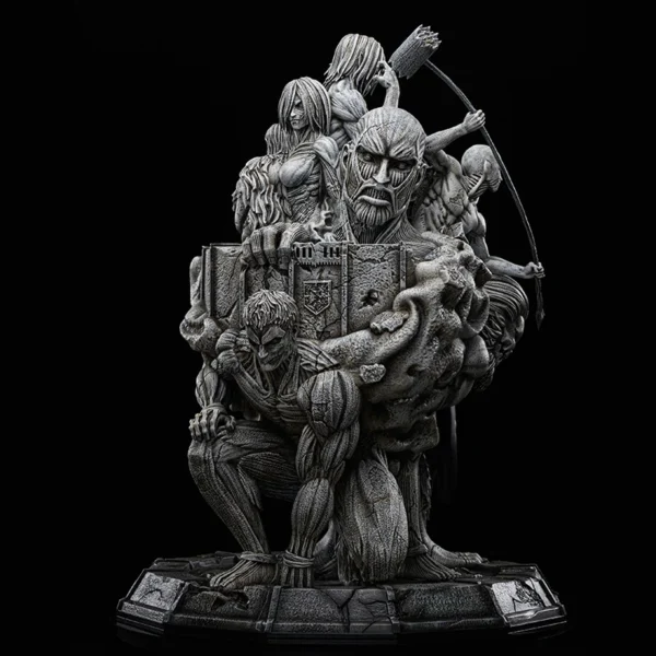 KIDULT Attack on Titan Throne Resin GK Limited Statue Figure Model - Image 2