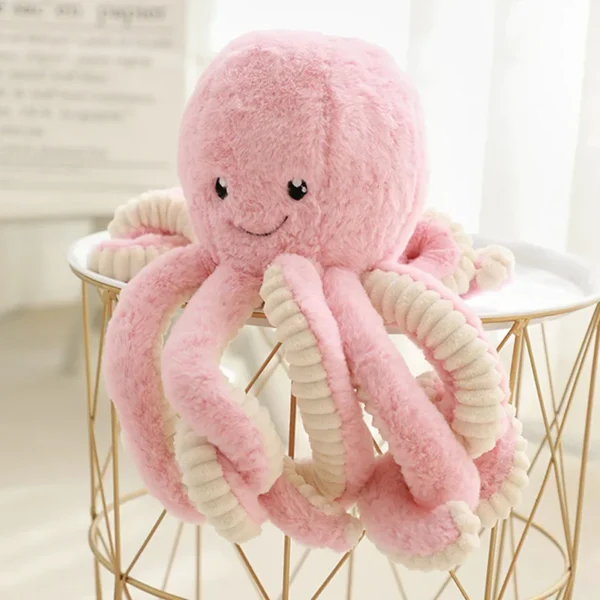 Simulation Octopus Doll Color Plush Toy Ocean Submarine Creature Squid Pet Sound Toy Decorative Ornaments Small Gifts Pet Toy - Image 3