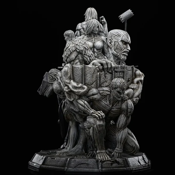 KIDULT Attack on Titan Throne Resin GK Limited Statue Figure Model - Image 3