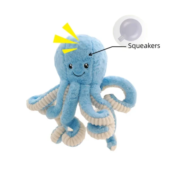 Simulation Octopus Doll Color Plush Toy Ocean Submarine Creature Squid Pet Sound Toy Decorative Ornaments Small Gifts Pet Toy - Image 6