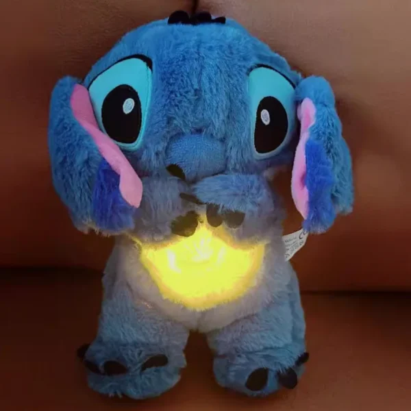 Stitch Baby Sleeping Companion Sound Soothing Musical Plush Toy With Air Bag And Light Doll Breathing Toys Gifts Kawaii Toys - Image 2