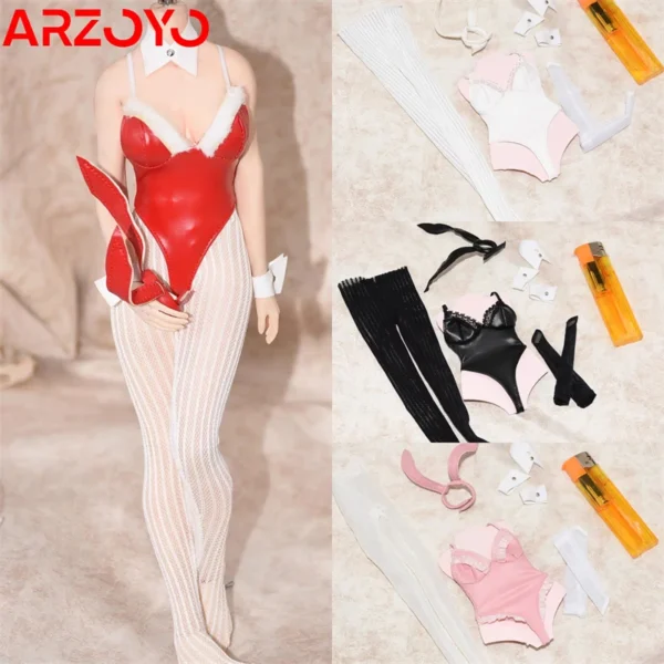 1/6 Bunny Girl Cosplay Rabbit Bikini Underwear Socks Clothes Model For 12" PH TBL S52 Female Soldier Action Figure Body Dolls