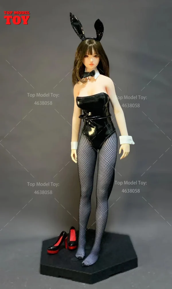 JOA-31 1/6 Scale Bunny Girl Leather Tight Bodysuit Clothes Model Fit 12'' PH TBL JIAOU DOLL Female Soldier Action Figure Body - Image 6