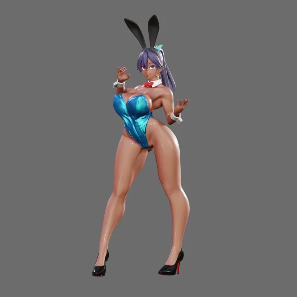 1/24 Die Cast Resin Figure Model Assembly Kit Model Bikini Sexy Bunny Girl Assembly Toy Unpainted - Image 4