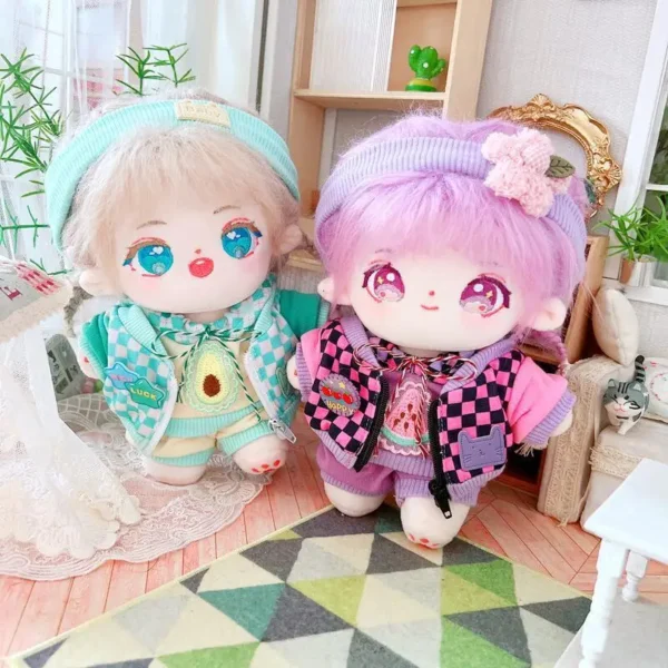 20cm IDol Doll Plush Cotton Star Dolls Kawaii Stuffed Baby Plushies No Attributes Dolls Toys Fans Collection Children Gifts - Image 3