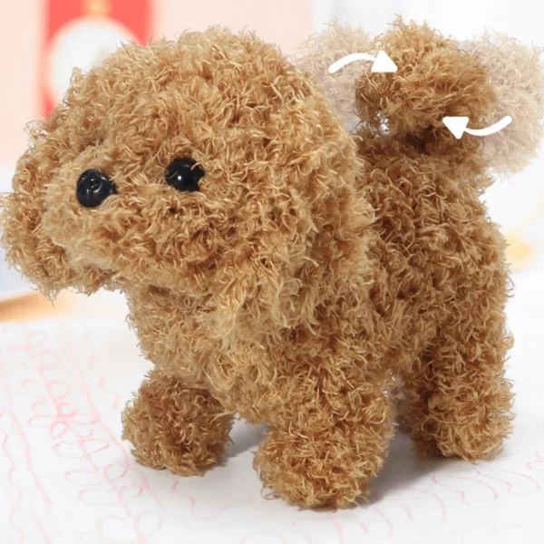 Electric Plush Puppy Can Wag Its Tail and Walk Cute Electric Plush Pet Children's Educational Interactive Toy Christmas Gift - Image 2