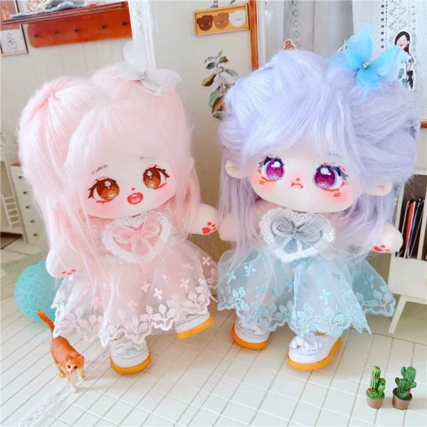 20cm IDol Doll Plush Cotton Star Dolls Kawaii Stuffed Baby Plushies No Attributes Dolls Toys Fans Collection Children Gifts - Image 2